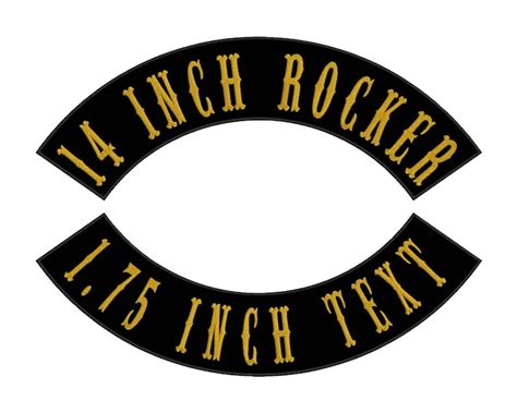 14 Inch Custom Rocker Patches Custom Rocker Patch Etsy