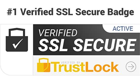 Verified SSL Secure Trust Badge - Trust Lock
