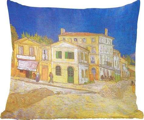 Sierkussen Het Gele Huis Vincent Van Gogh Multicolor 60 Cm X 60