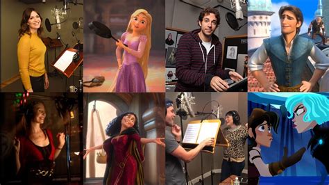 Tangled Tangled The Series Voice Cast Side By Side Comparison