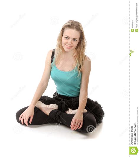Young Woman In Advanced Sitting Yoga Pose Stock Photos