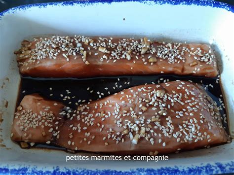 Saumon mariné à lérable et sauce soja