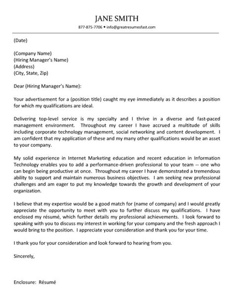 Get inspired by this cover letter sample for social media managers to learn what you should write in a cover letter and how it should be formatted for your application. IT Manager Cover Letter Example