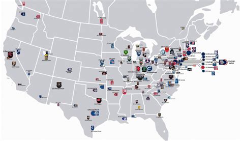 Printable Map Of Mlb Stadiums