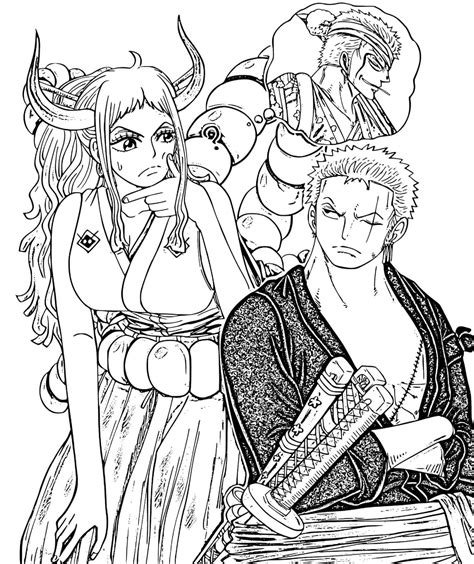Zoro And Friend coloring page - Download, Print or Color Online for Free