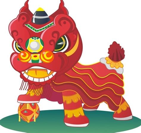 Free Chinese New Year Lion Dance Vector Titanui