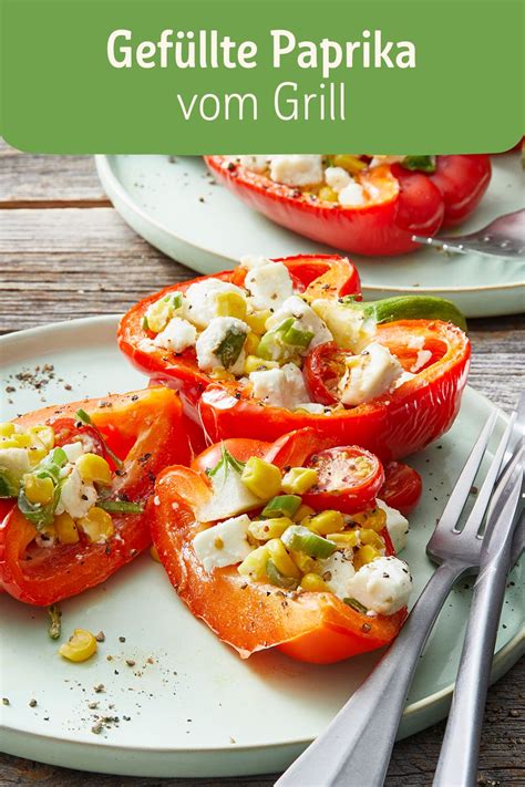 Gefüllte Paprika vom Grill Rezept in 2020