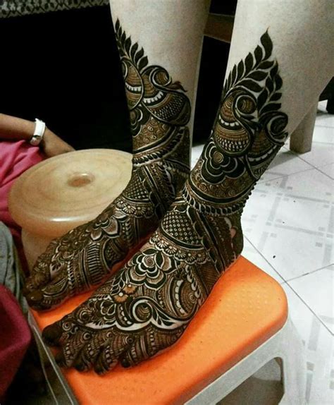 Beautiful Arabic Bridal Mehndi Designs For Legs Fashion