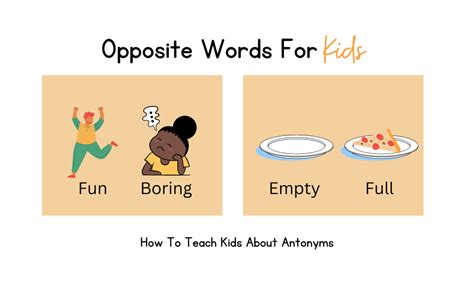 Opposite Words For Kids Timesaving Lists Grammar