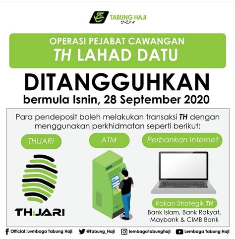 Operasional cimb niaga dan layanan kepada nasabah tetap berjalan dengan melakukan penyesuaian. Waktu Operasi Pejabat TH Tawau, Semporna & LD Bermula 28 ...