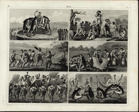Amazon Com Tribes Nudity Women Torture Sacrifice Nice 1855 Antique