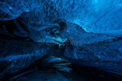 Ice Caves Or Crystal Caves In Icelandic Glaciers Stock Photo Image Of