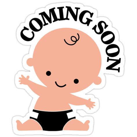 Baby Coming Soon Stickers By Nektarinchen Redbubble