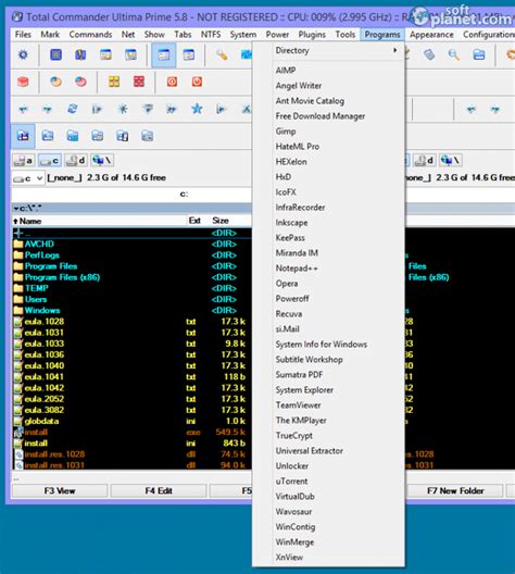Total commander is a file manager replacement that offers multiple language support, search, file comparison, directory synchronization, quick view panel with bitmap display, zip, arj, lzh, rar. Total Commander Ultima Prime free download for Windows ...