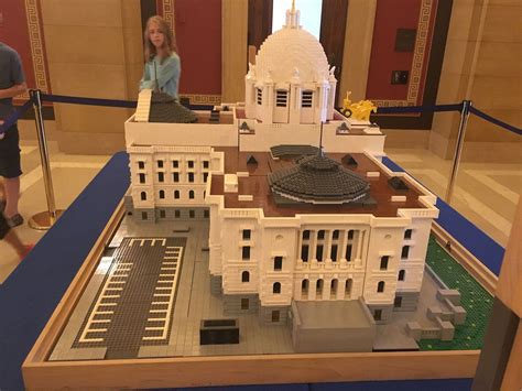 Lego State Capitol Model By Johnwatne Lego Building Buildings