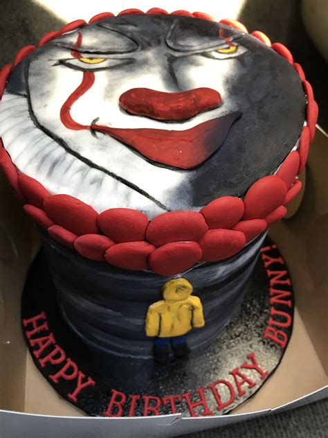 2017 Pennywise Cake Scary Cakes Clown Cake Birthday Cake Decorating