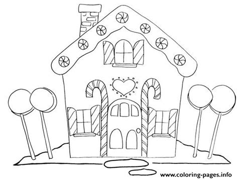 Do some gingerbread house coloring with this festive holiday worksheet. Christmas Gingerbread House 2 Coloring Pages Printable