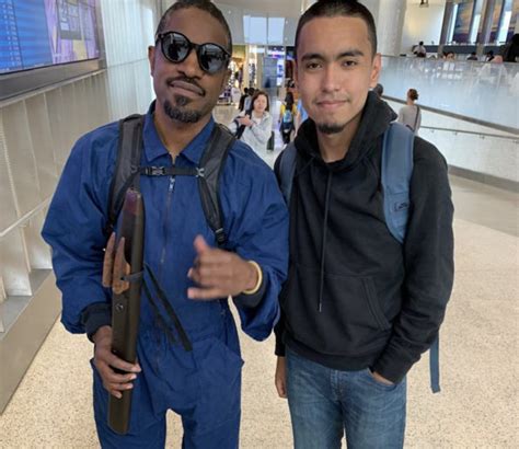 Andre 3000 Spotted In Airport Casually Playing Indigenous