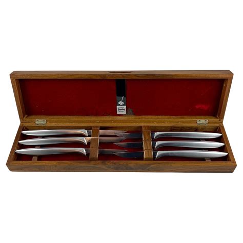 Vintage Set Of Gerber Miming Legendary Blades Steak Knives In Ruby Lane
