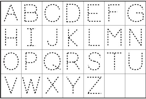 Printable Large Tracing Letters Printable Word Searches