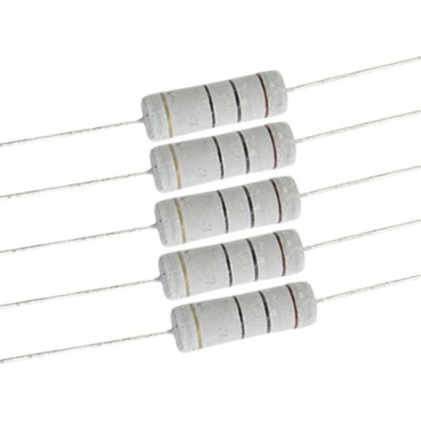 Uxcell 10 X 5w 700v 10 Ohm 10r Metal Oxide Film Resistors