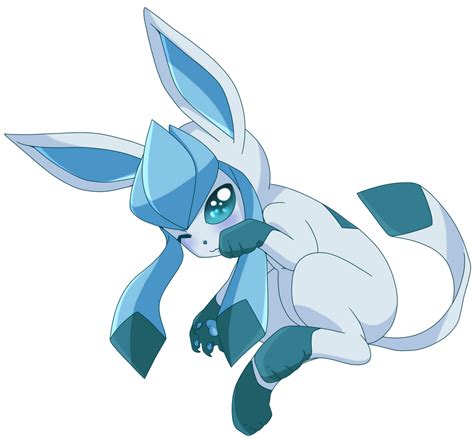 Pokedraw 003 Glaceon Cute Style By Linamomoko On Deviantart