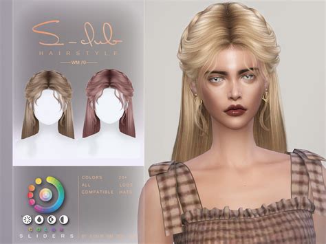 The Sims Resource Elegante Long Hair With Twist Braid Spriteii By S