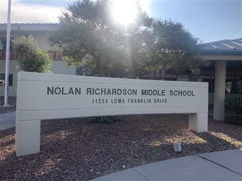 Nolan Richardson Middle School 11350 Loma Franklin Dr El Paso Tx Yelp