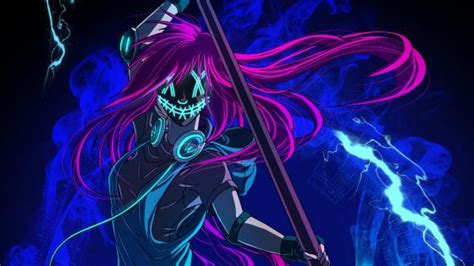 Neon Anime Girl Wallpaper Backiee
