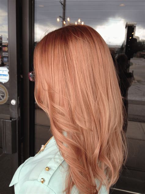 Going For It Spring Rose Gold Strawberry Blonde Hair Strawberry