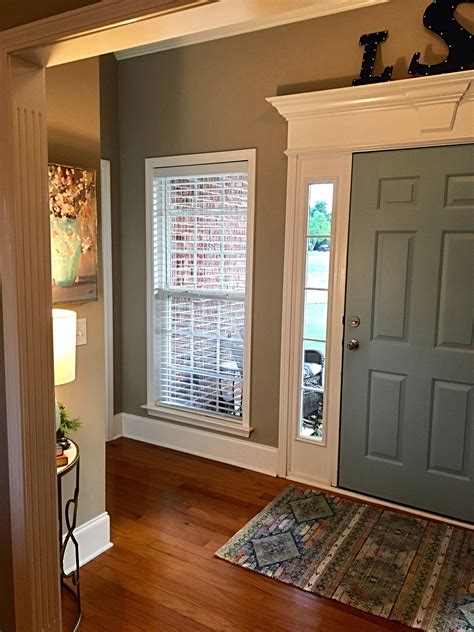 In the past a benjamin moore specialist advised me on a paint color and it was perfect! Front door in entrance foyer. Painted in Benjamin Moore ...