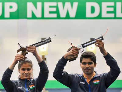 India pocketed its second gold medal of the day at the issf shooting world cup when the terrific pair of saurabh chaudhary and manu bhaker defeated the iranian duo of javad. Being disconnected with Saurabh Chaudhary is secret of our pair's success, says Manu Bhaker ...