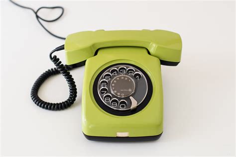 Reserved Vintage Rotary Phone Green Rotary Telephone