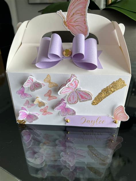 Butterfly Party Favor Box Butterfly Birthday Butterfly Etsy