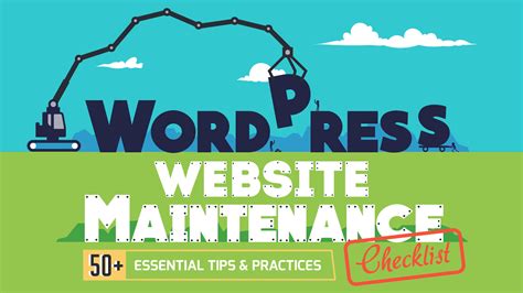 50 Crucial Wordpress Website Maintenance Checklist Infographic