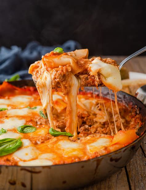 One Skillet Lasagna Kirbies Cravings