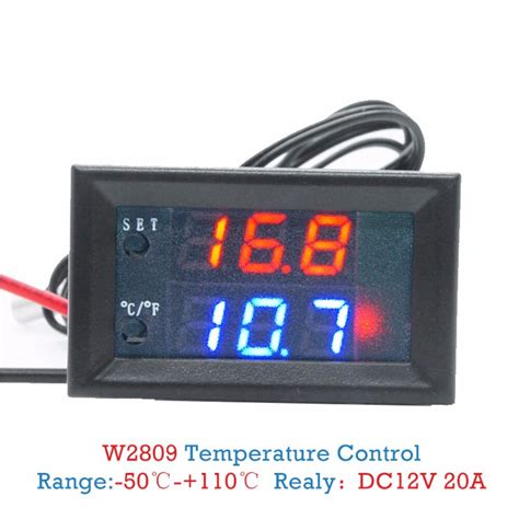 Dc 12v Thermostat Regulator 20a Digital Temperature Controller 50 110