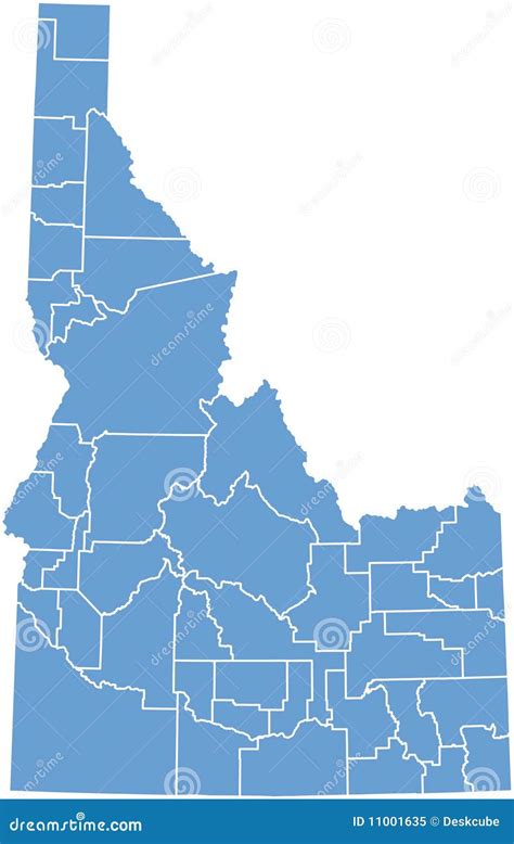 Idaho State Map Royalty Free Stock Photo Image 11001635