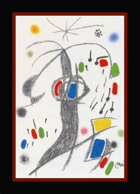 Joan Miró Joan Miro Lithography Maravillas Acrosticas En El