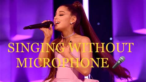 Ariana Grande Singing Without Microphone She Doesnt Need Autotune Nuhariana Youtube