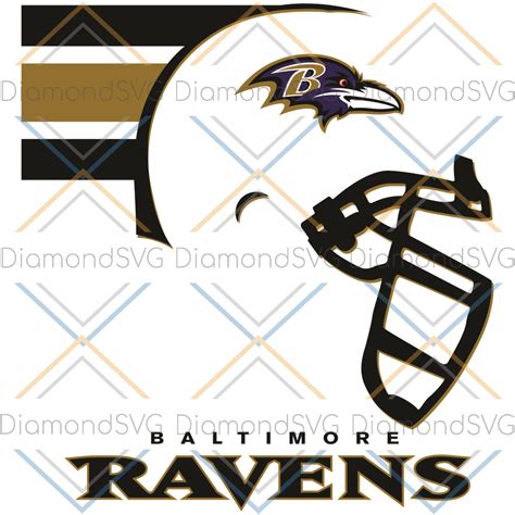 Baltimore Ravens Helmet Svg Sport Svg Helmet Svg Stripe Svg
