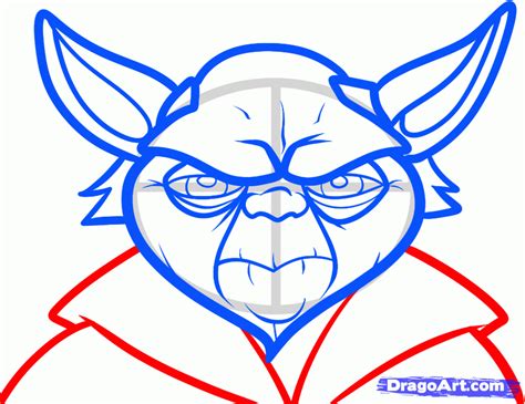 How To Draw Yoda Easy Step By Step Star Wars Characters