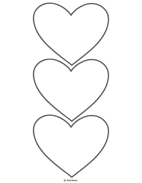 Small Heart Template Printable