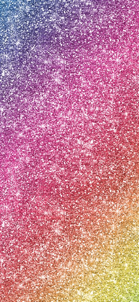 Cute Rainbow Glitter Iphone Wallpaper Phone Glitter Phone Wallpaper