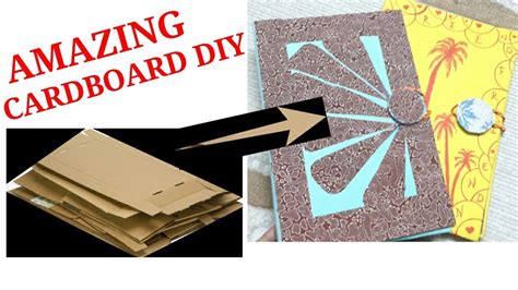 How To Make A File Folder With Cardboard Diy Cardboard Crafts