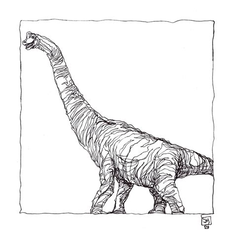 Dinosaur Line Drawing At Getdrawings Free Download