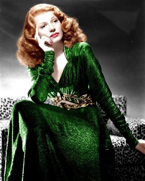 rita hayworth color by brenda j mills vintage hollywood glamour hollywood glamour old