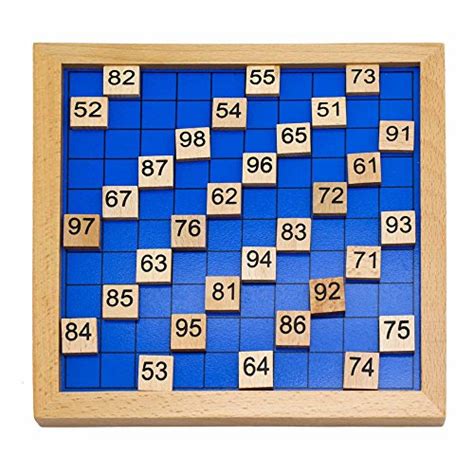 Ilovebaby Hundred Board Montessori Game Hundreds Chart，number Chart