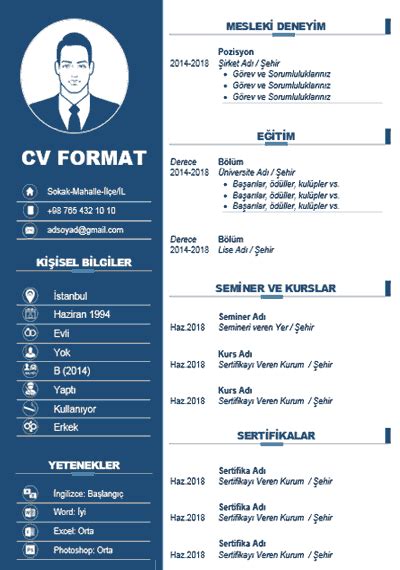 Stajyer CV Hazırlama Ücretsiz Hazır Örnekler