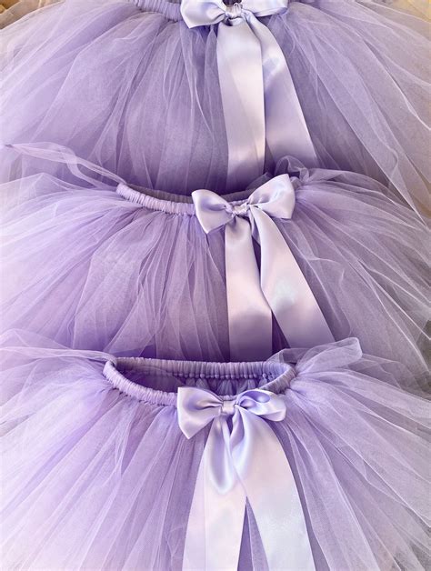 Lilac Tutu Pale Lilac Tulle Skirt Flower Girls Tutu Skirt Etsy Uk